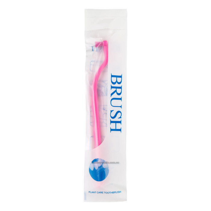 Toothbrush for braces, implants and dentures, Pink